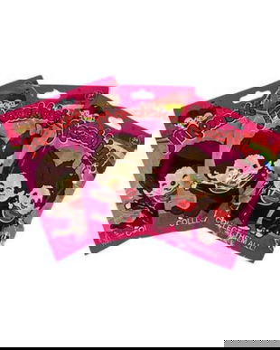 Set 3 Plicuri Monchhichi &ndash; Figurină Surpriză 5 cm + Cartonaș Colecție