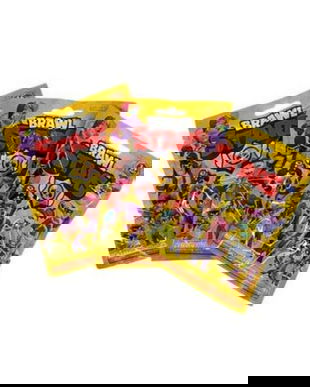 Set 3 Plicuri Brawl Stars &ndash; Figurină Surpriză 6 cm + Cartonaș Colecție