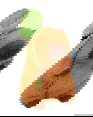 Jucărie de Pluș Capybara cu Frunză, 30 cm, Maro