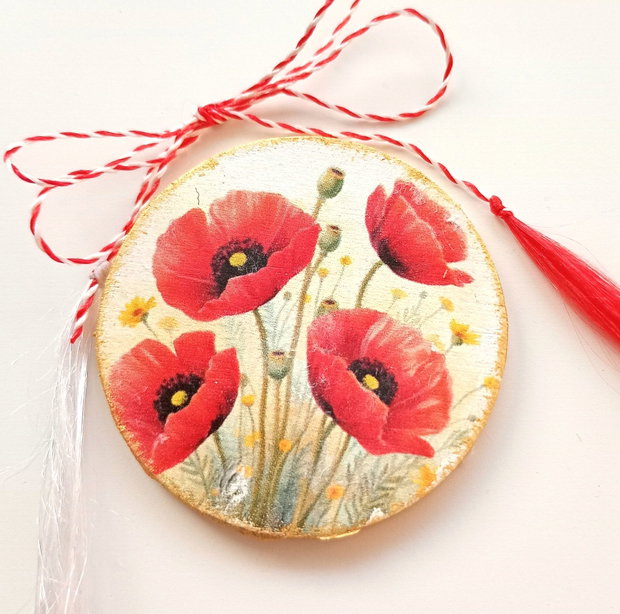 Mărțișoare handmade - maci