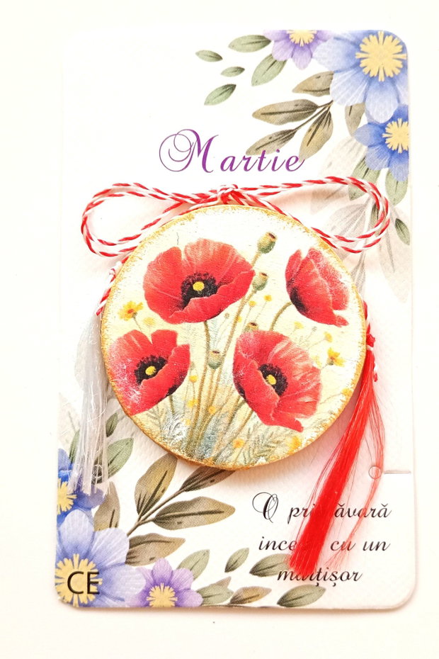 Mărțișoare handmade - maci