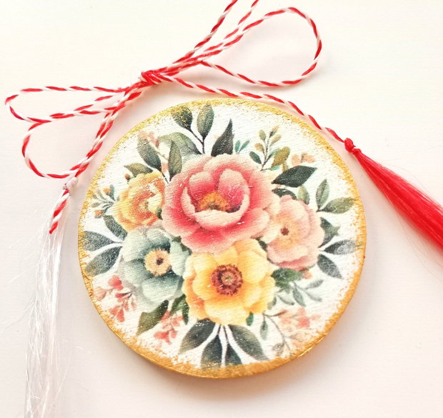 Mărțișoare flori pastelate