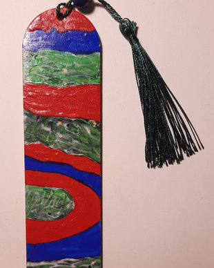 Semn de carte cu motive abstracte