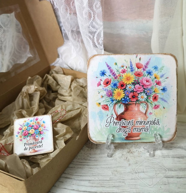 Set cadou martisor personalizat pentru mama, bunica, nasa