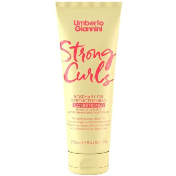Balsam Fortifiant cu Ulei de Rozmarin pentru Parul Cret - Umberto Giannini Strong Curls Conditioner, 250 ml