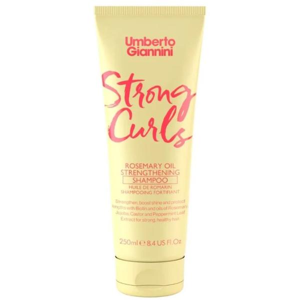 Sampon Fortifiant cu Ulei de Rozmarin pentru Parul Cret - Umberto Giannini Strong Curls Shampoo, 250 ml