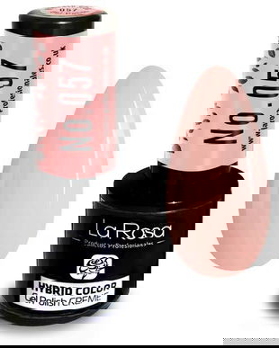 Lac de unghii La Rosa Profesionales Creme hybrid gel 057 ivory, 9 ml