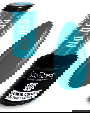 Lac de unghii La Rosa Profesionales Creme hybrid gel 055 tourquoise, 9 ml