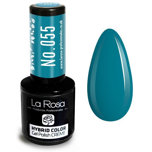 Lac de unghii La Rosa Profesionales Creme hybrid gel 055 tourquoise, 9 ml