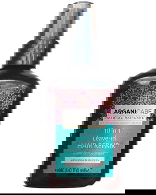 Spray Reparator 10 in 1 Fara Clatire cu Ulei de Argan si Unt de Shea - Arganicare 10-in-1 Leave-In Hair Repair, 150 ml