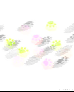 Figurine 3D volumetrice pentru manichiură, set, labe de pisică, D10