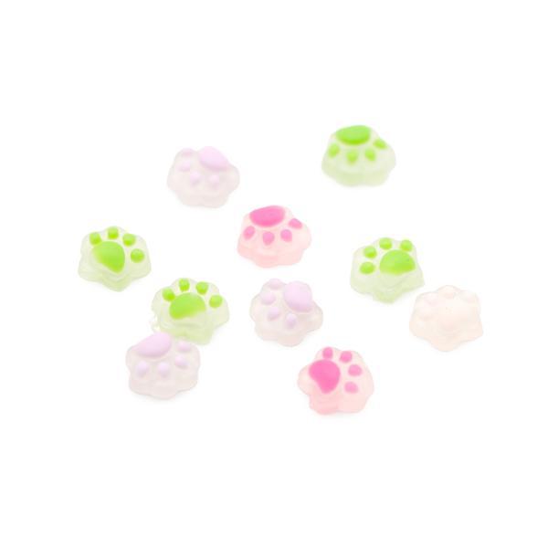 Figurine 3D volumetrice pentru manichiură, set, labe de pisică, D10