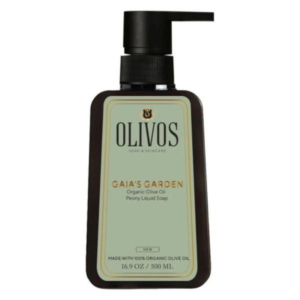 Sapun Lichid cu Ulei de Masline si Parfum de Bujori &ndash; Olivos Gaia's Garden Liquid Soap, 500 ml