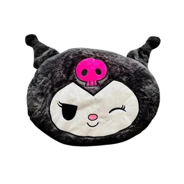 Pernă cu Păturică Pufoasă, Model Kuromi, 45 cm &ndash; Pernă Decorativă 2-&icirc;n-1,