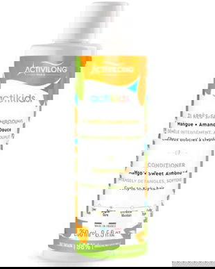 Balsam pentru Descurcarea Parului Cret, cu Mango si Migdale Dulci, pentru Copii - Activilong Actikids Conditioning  (Mango + Sweet Almond), 250 ml