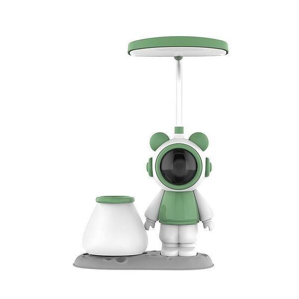 Lampă de birou pentru copii, model Astronaut 30 cm Verde
