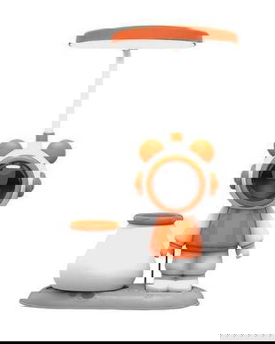 Lampa de birou pentru copii, model Astronaut 30 cm Portocaliu