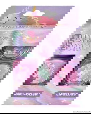 Mini Set Luciu de buze si Oja,  Little Unicorn