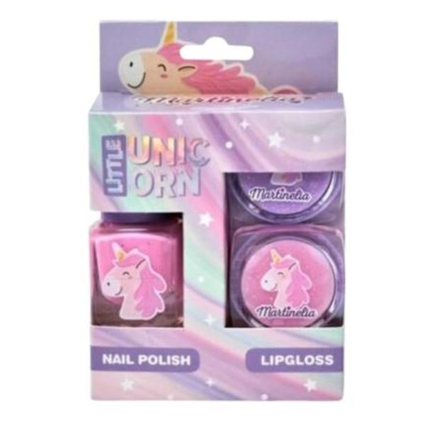 Mini Set Luciu de buze si Oja,  Little Unicorn