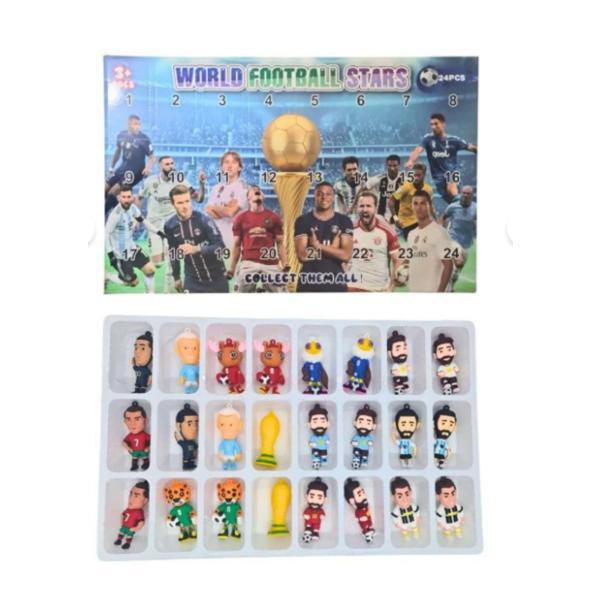 Calendar Advent World Football Stars cu 24 Figurine