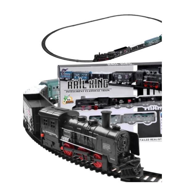 Trenulet electric RAIL KING negru