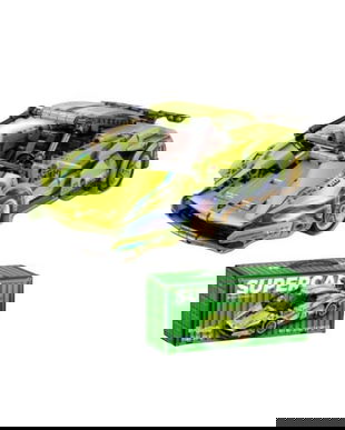 Set Construcție Mașină Sport Supercar Verde