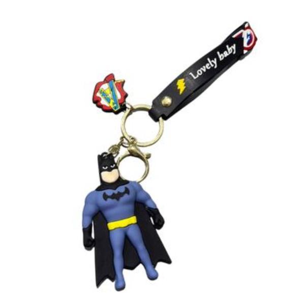 Breloc Supererou Batman Style, 7 cm, Figurina PVC 3D + Curea Silicon