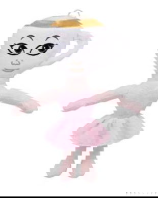 Jucărie de pluș pentru copii,model balerina Cappuccina, 25 cm