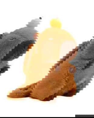 Rucsac jucărie de plus, capibara cu portocala, maro, 35 cm