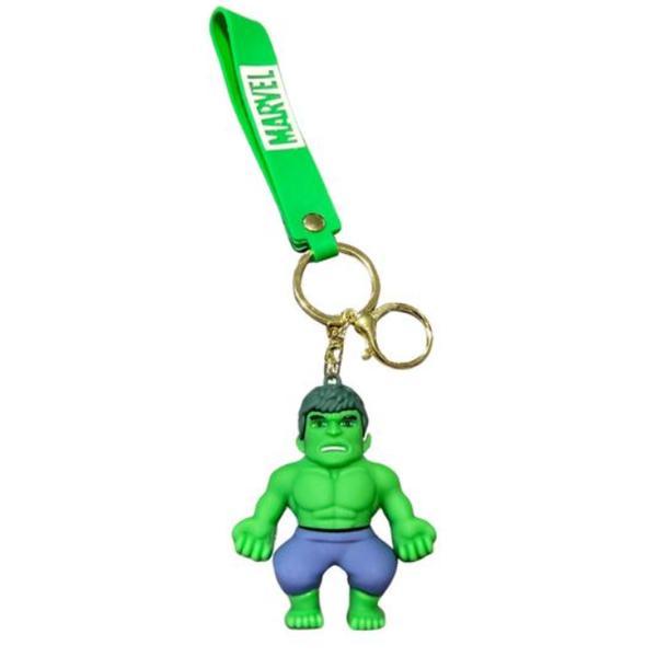 Breloc Hulk Superhero, 7 cm, Figurina Pvc 3D + Curea Silicon
