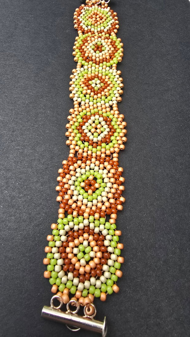 Brățară Granny Square Măr Copt