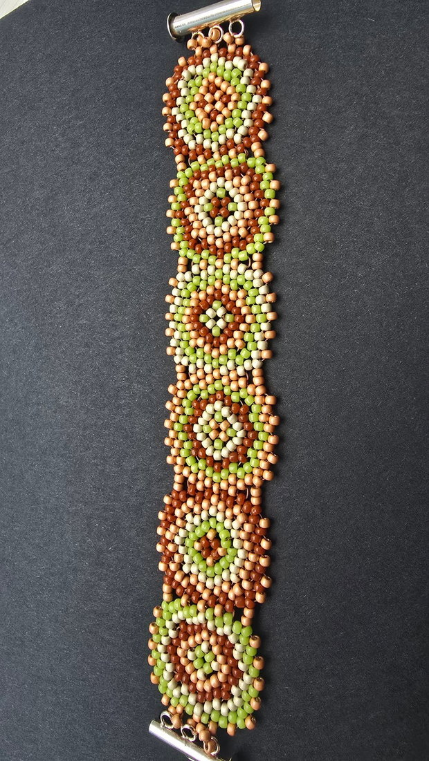 Brățară Granny Square Măr Copt