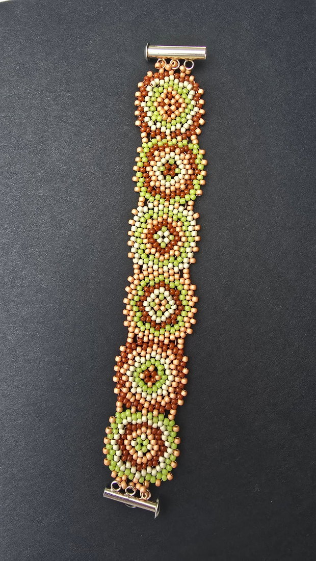 Brățară Granny Square Măr Copt