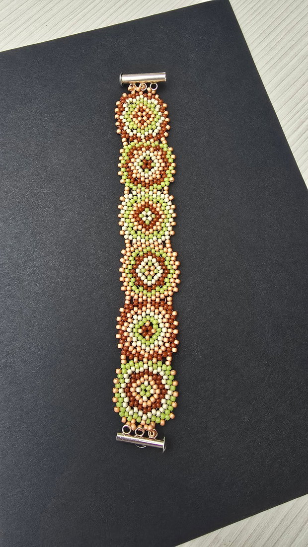 Brățară Granny Square Măr Copt