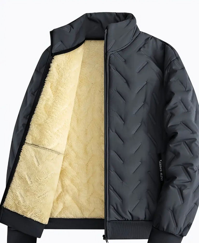 Geacă matlasată călduroasă pentru bărbatul stilat