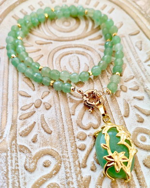 Colier Aventurin verde