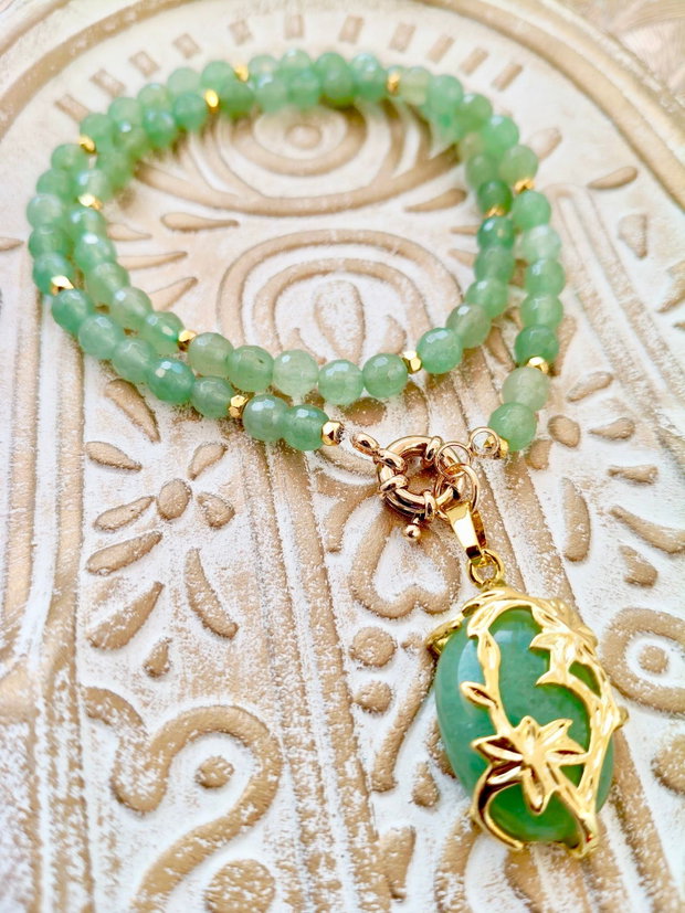 Colier Aventurin verde
