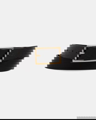 Levi's curea de piele RECTANGLE BUCKLE