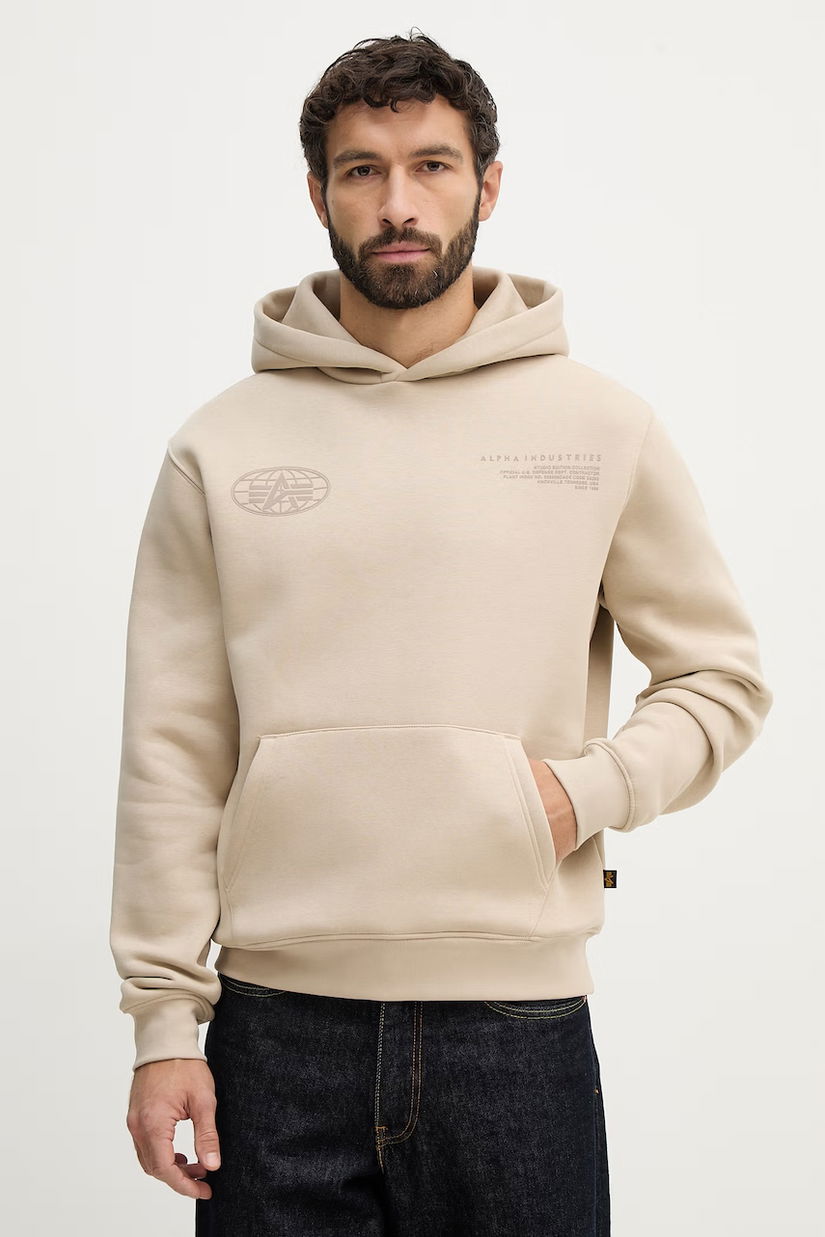 Alpha Industries bluză World Logo Backprint Hoodie