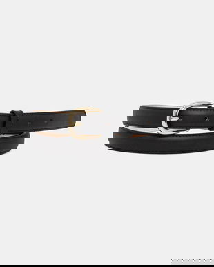 A.P.C. curea de piele CEINTURE ROSETTE