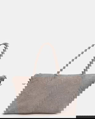 MAX&Co. geantă de mana din piele întoarsă MCASAMBAG