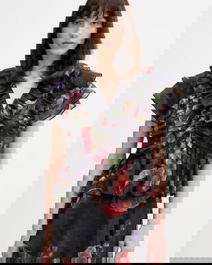 AllSaints bluză cu in ALMA