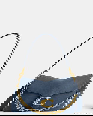 Coach geantă de mana din piele întoarsă Tabby