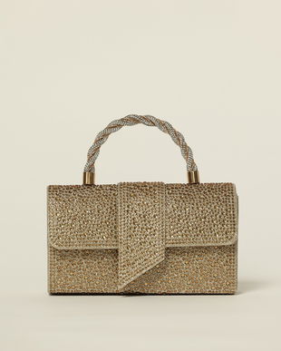 Gentuta aurie cu aplicatii si pietre stralucitoare