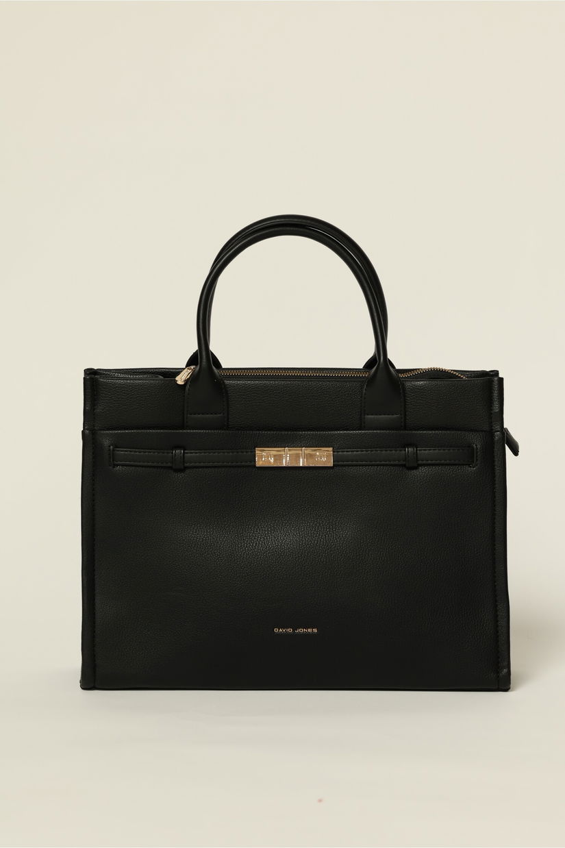 Geanta neagra office cu design modern