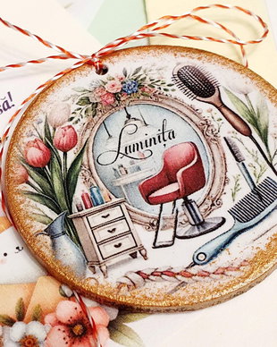 Martisor personalizat coafeza