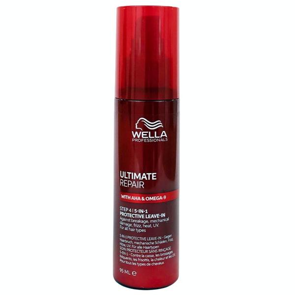 Tratament Fara Clatire pentru Par Deteriorat cu AHA &amp; Omega 9 - Wella Professionals Ultimate Repair Step 4 5-In-1 Protective Leave-In, 95 ml