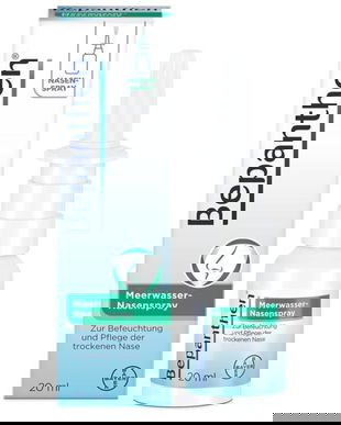 Spray nazal cu apă de mare pentru mucoasa nazală uscată, bun și &icirc;mpotriva alergiei, Bepanthen, 20 ml