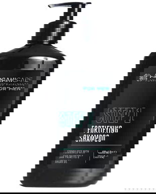 Sampon Fortifiant si Anti-cadere pentru Barbati, Saw Palmetto si Ulei de Argan - Arganicare For Men Step 1 Fortifying Shampoo, 400 ml