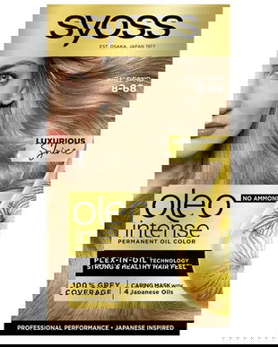 Vopsea de Par Demi-permanenta - Syoss Professional Performance Oleo Intense Permanent Oil Color, nuanta 8-68 Blond Deschis Nisipiu